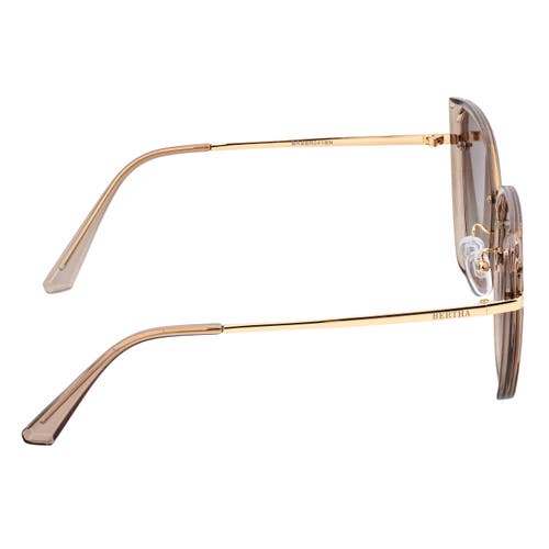 Bertha Rylee Polarized Sunglasses In Brown/brown