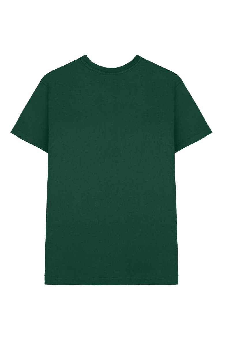Mens Lil Heart Midweight Cotton Tee, Alternate, color, Forest Green