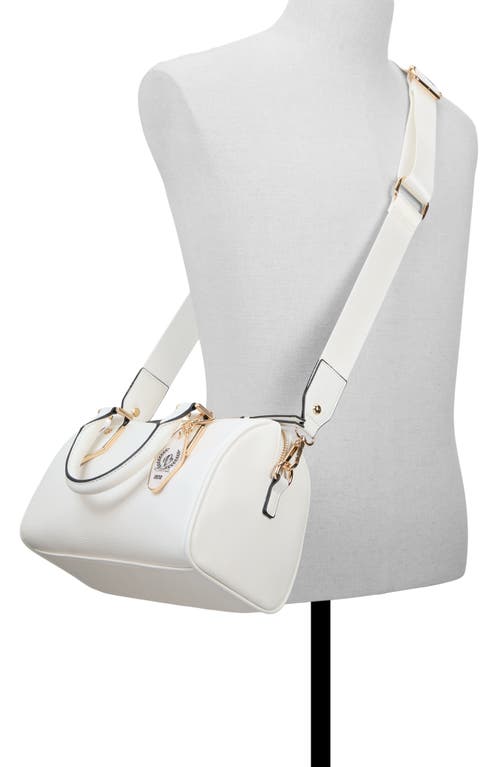 Aldo Guinevereex Faux Leather Barrel Bag In White