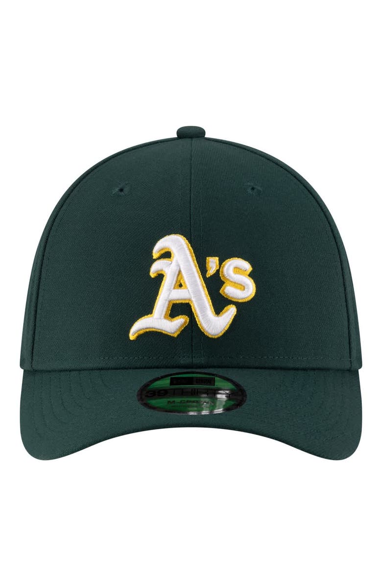 New Era Men's New Era Green Athletics Player Replica 39THIRTY M-Crown Flex Hat, Alternate, color, Green