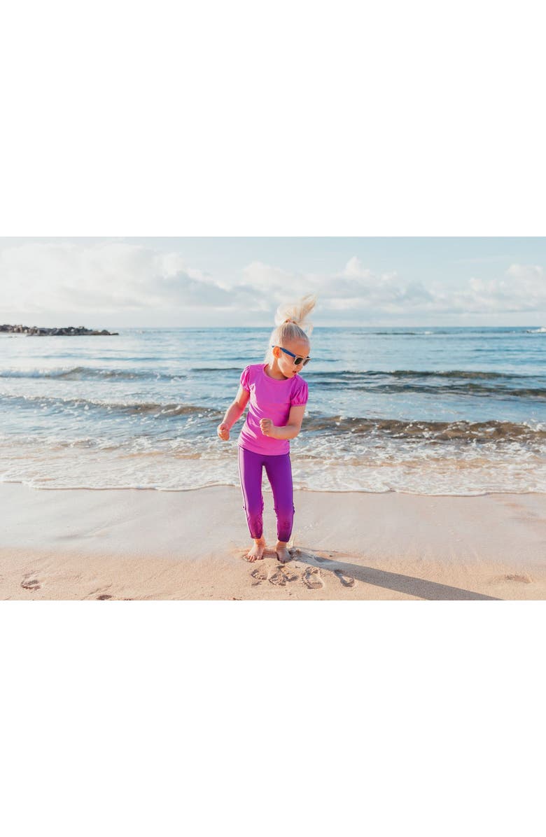 CITY THREADS Kids' UPF 50+ Nylon/Spandex Blend Swim Leggings, Alternate, color, Black