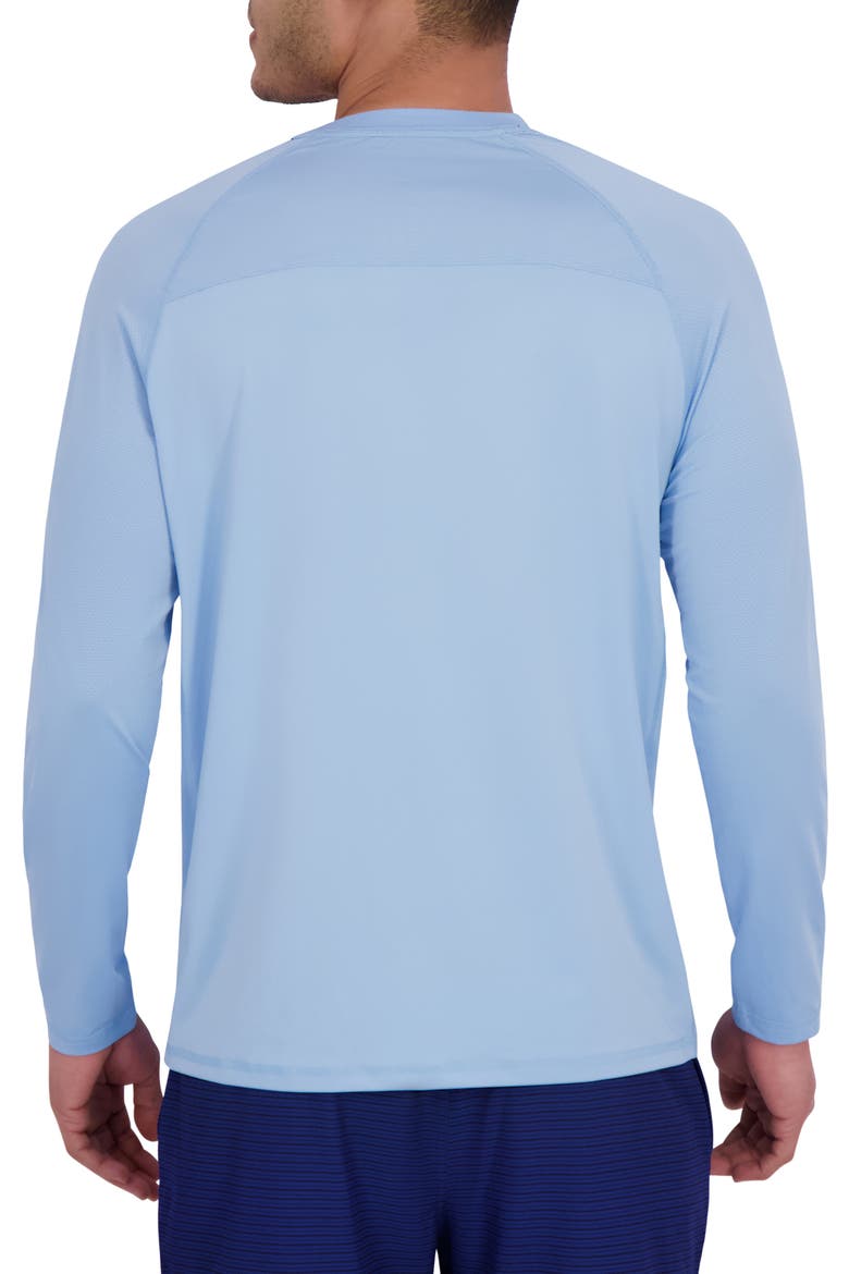 Textured Long Sleeve Rashguard, Alternate, color, AIRY BLUE