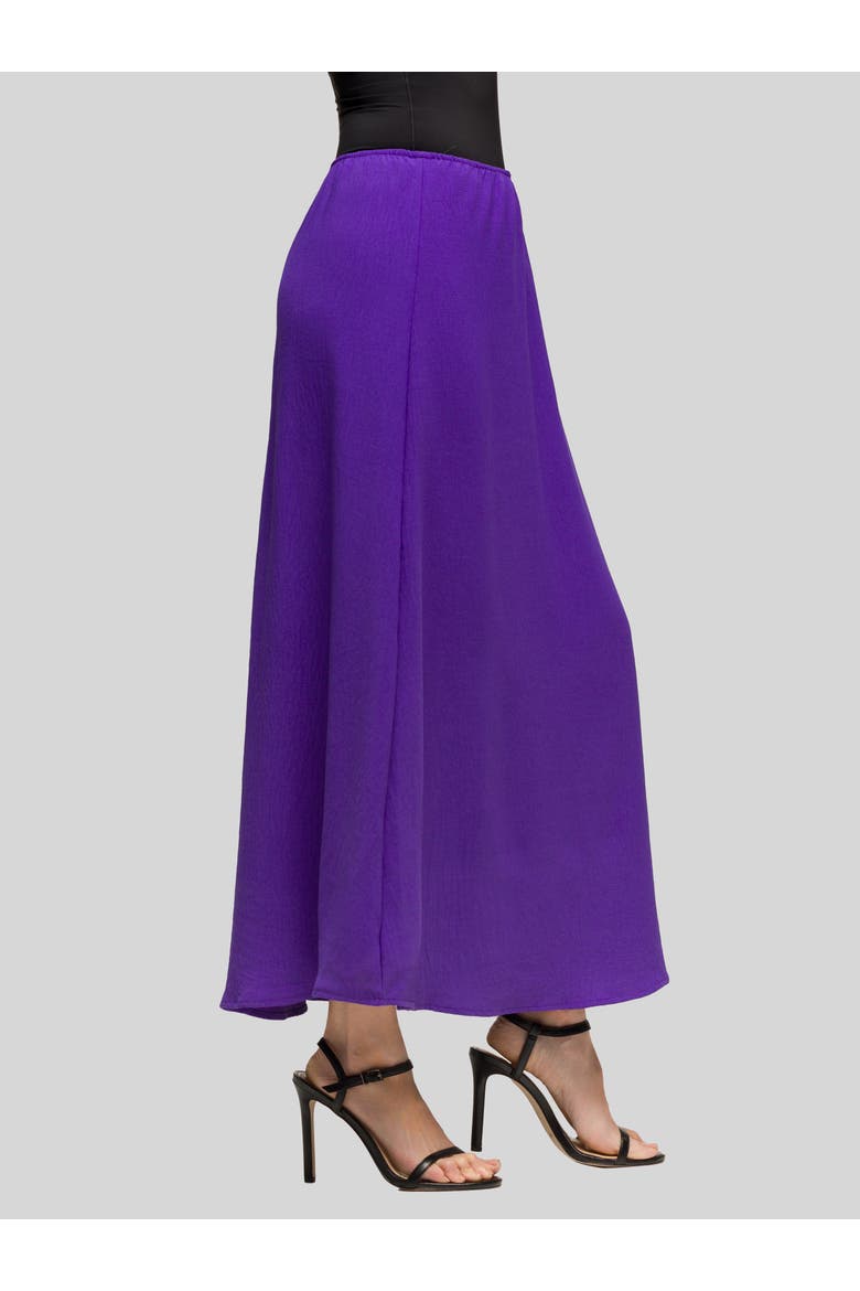 Elastic Waist A-LINE Maxi Skirt, Alternate, color, Purple