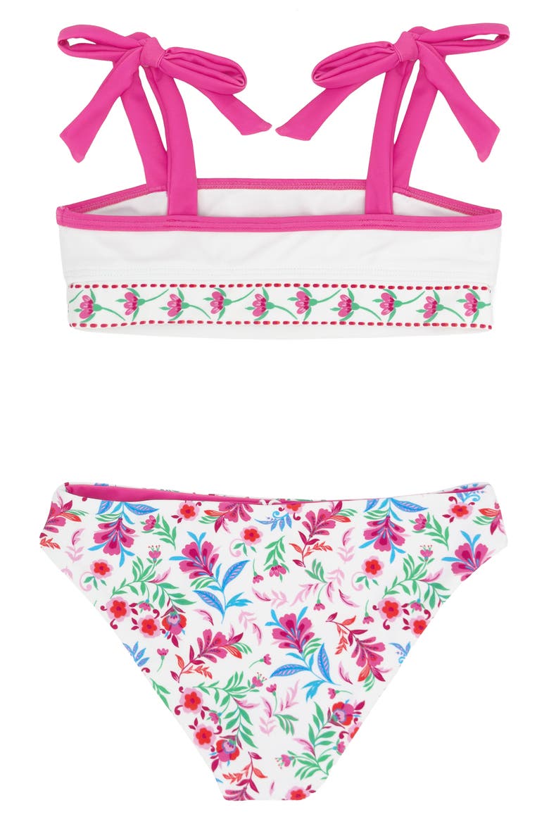 Kids' Sunny Skies UPF 50+ Two-Piece Swimsuit, Alternate, color, PINK MULTI