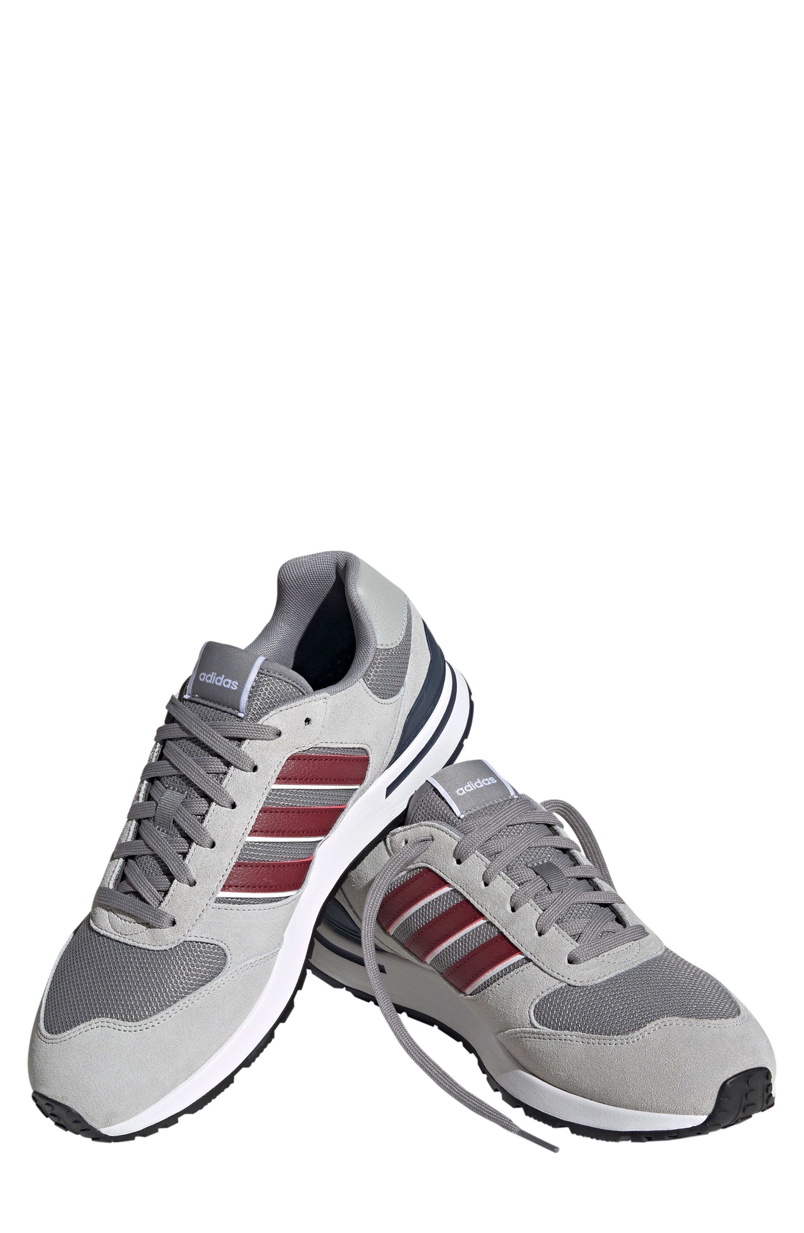 adidas Run 80s Sneaker, Alternate, color, Grey/ Red/ Shadow Navy