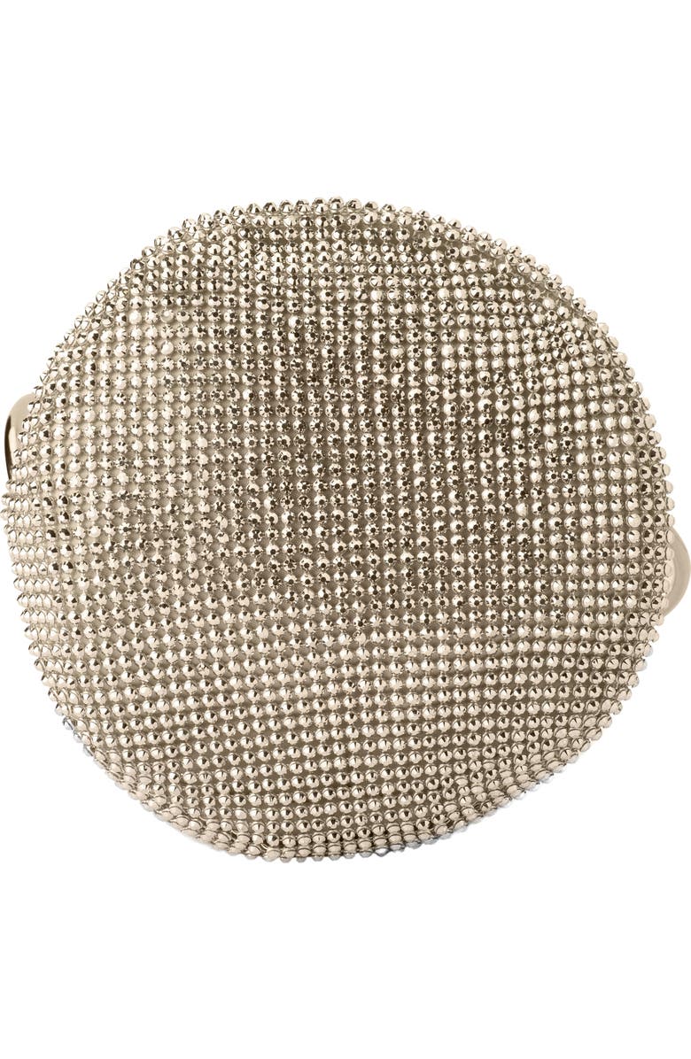 Olga Berg Ellie Crystal Mesh Bag, Alternate, color, Champagne