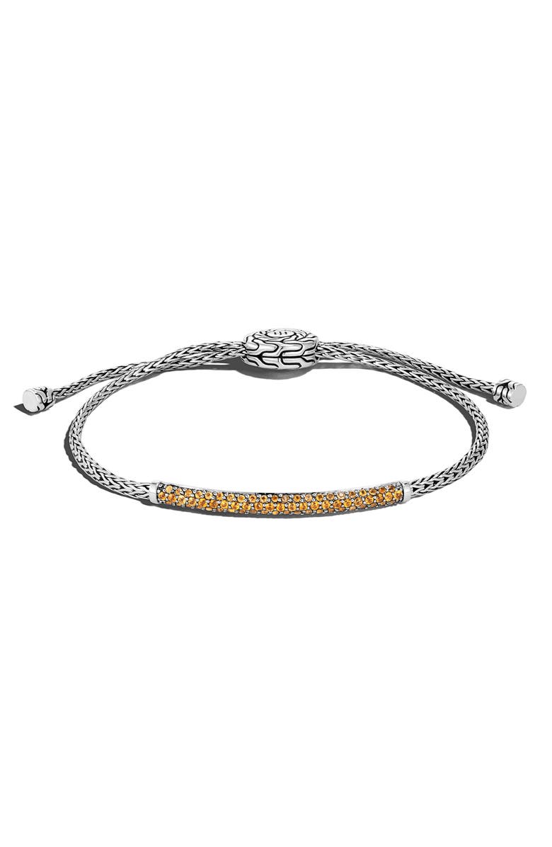 John Hardy Classic Chain Pull Through Station Bracelet, Alternate, color, 