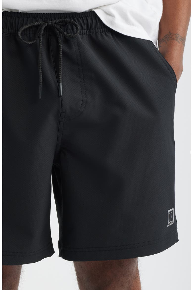 Journey Active Water Repellent Performance Shorts, Alternate, color, BLACK