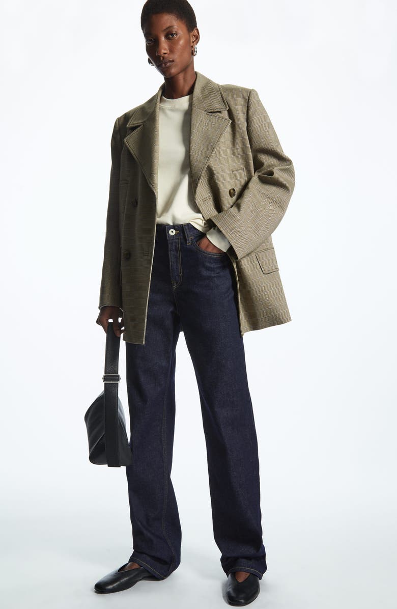 COS Slim Fit Long Sleeve Organic Cotton T-Shirt, Alternate, color, Beige Dusty Light