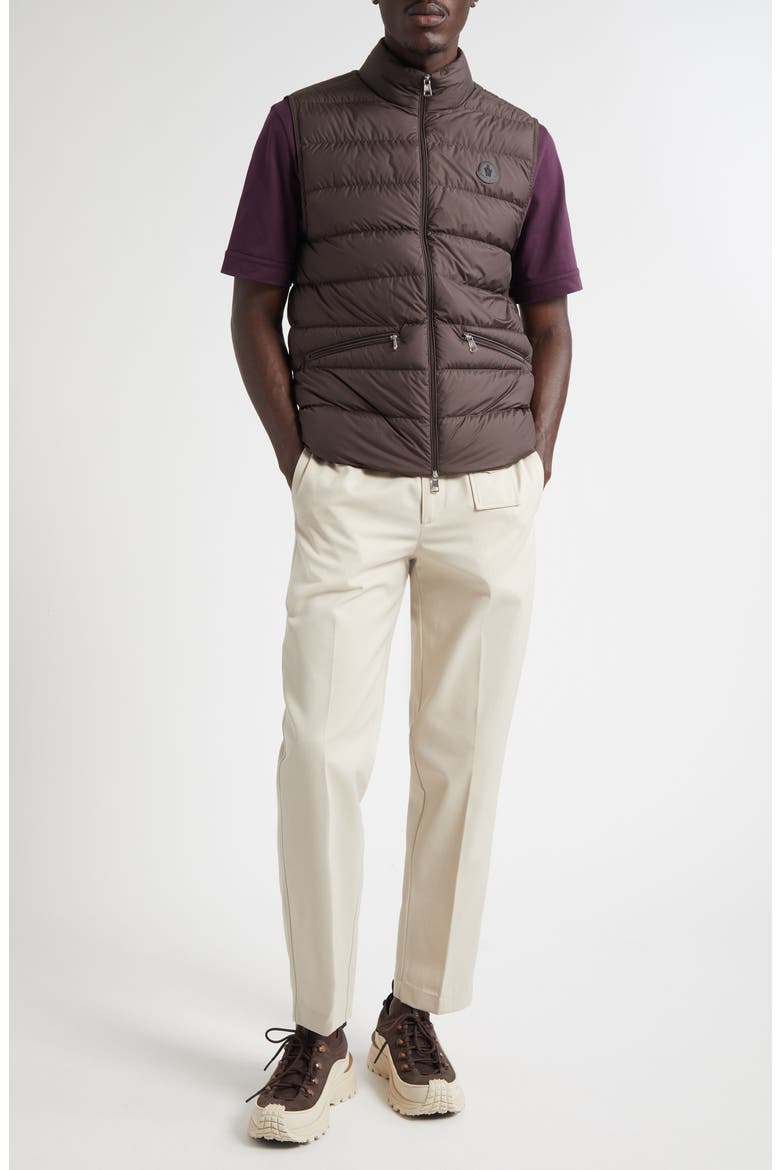 Treompan Down Puffer Vest, Alternate, color, BROWN