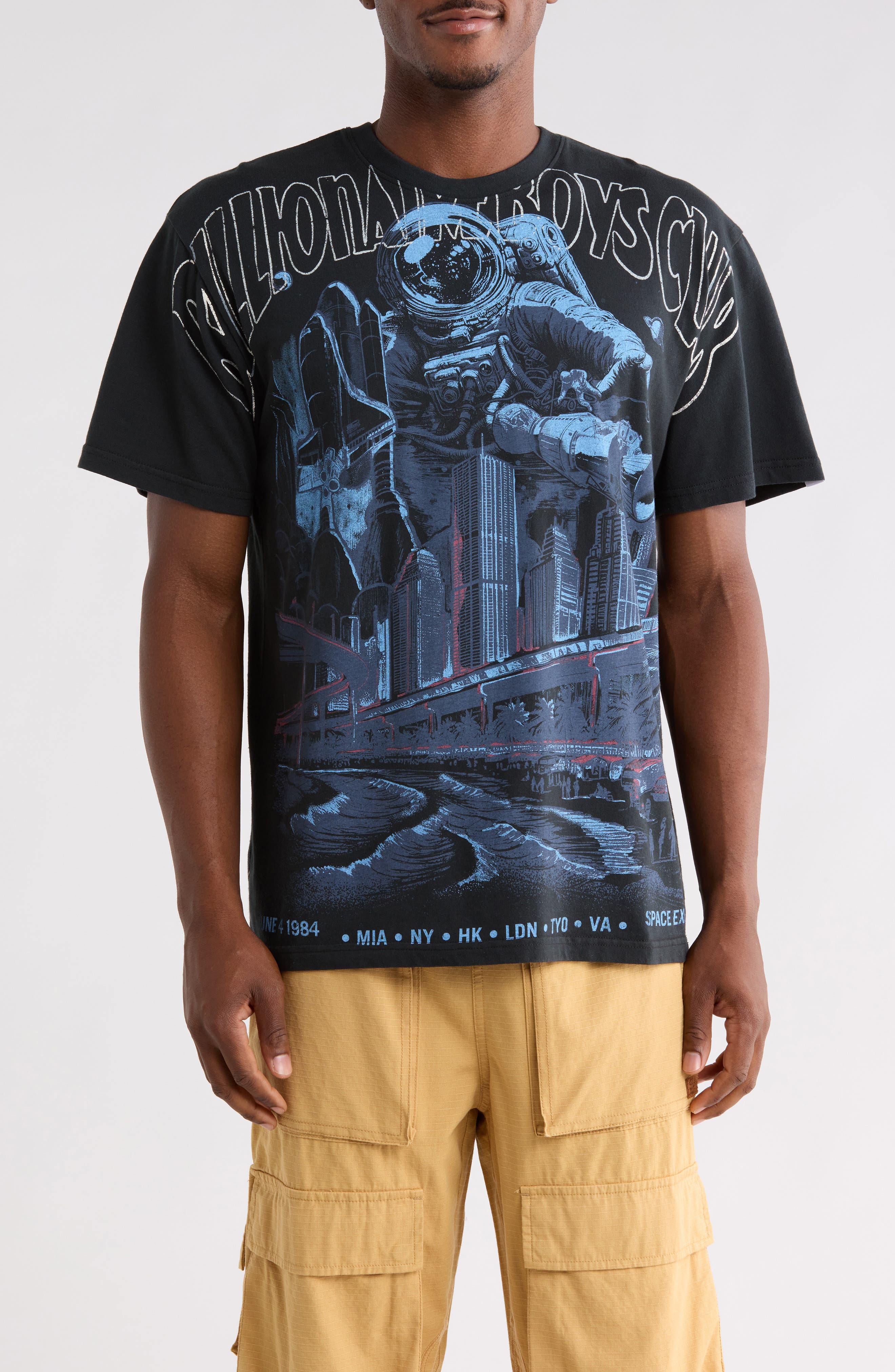 Space Expo Cotton Graphic T-Shirt