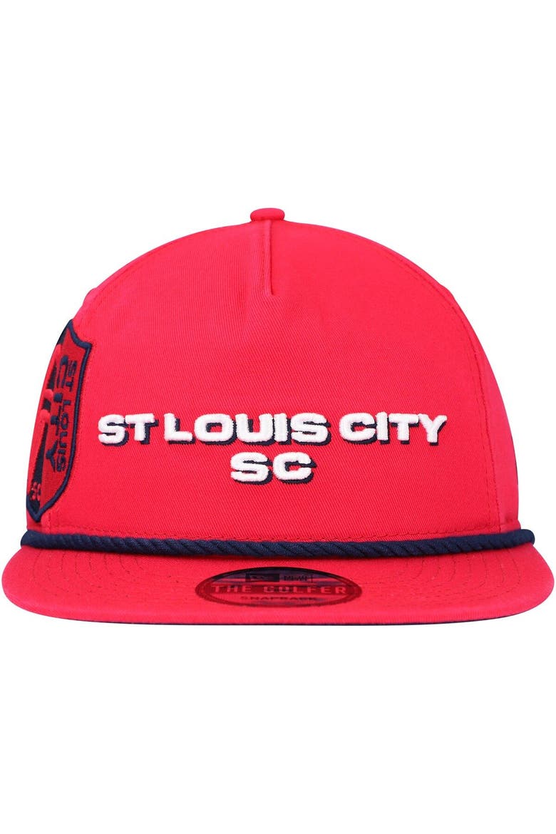 Men's New Era  Red St. Louis City SC Heritage The Golfer Snapback Hat, Alternate, color, Red