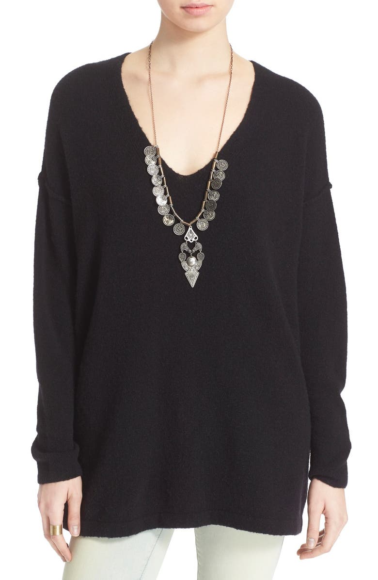 Free People 'Softly' V-Neck Sweater, Main, color,