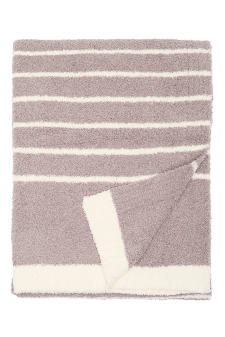 CozyChic® Horizontal Stripe Throw Blanket, Main, color, BEACH ROCK-CREAM