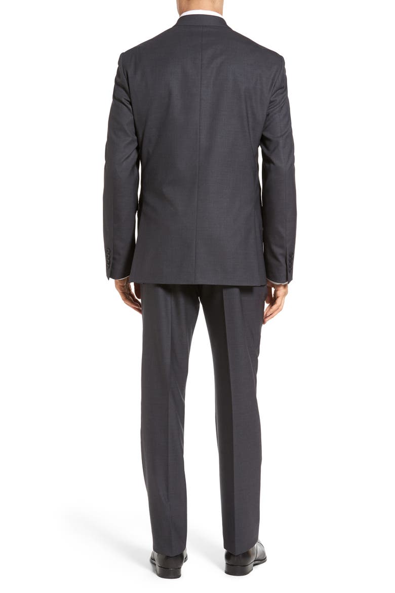 Tech-Smart Trim Fit Solid Stretch Wool Travel Suit, Alternate, color, GREY