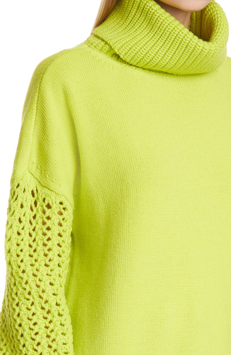 Alice + Olivia Adela Wool Blend Turtleneck Sweater, Alternate, color,