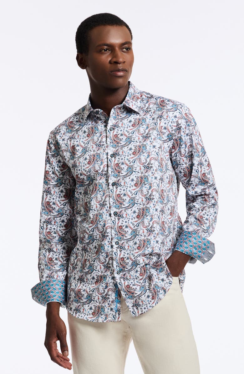 Robert Graham Kylo Cotton Button-Up Shirt, Alternate, color,
