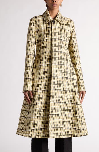 コート BOTTEGA VENETA Ivory Leather Coat Bottega Veneta Mini Intrecciato Belted Leather Coat | Nordstrom