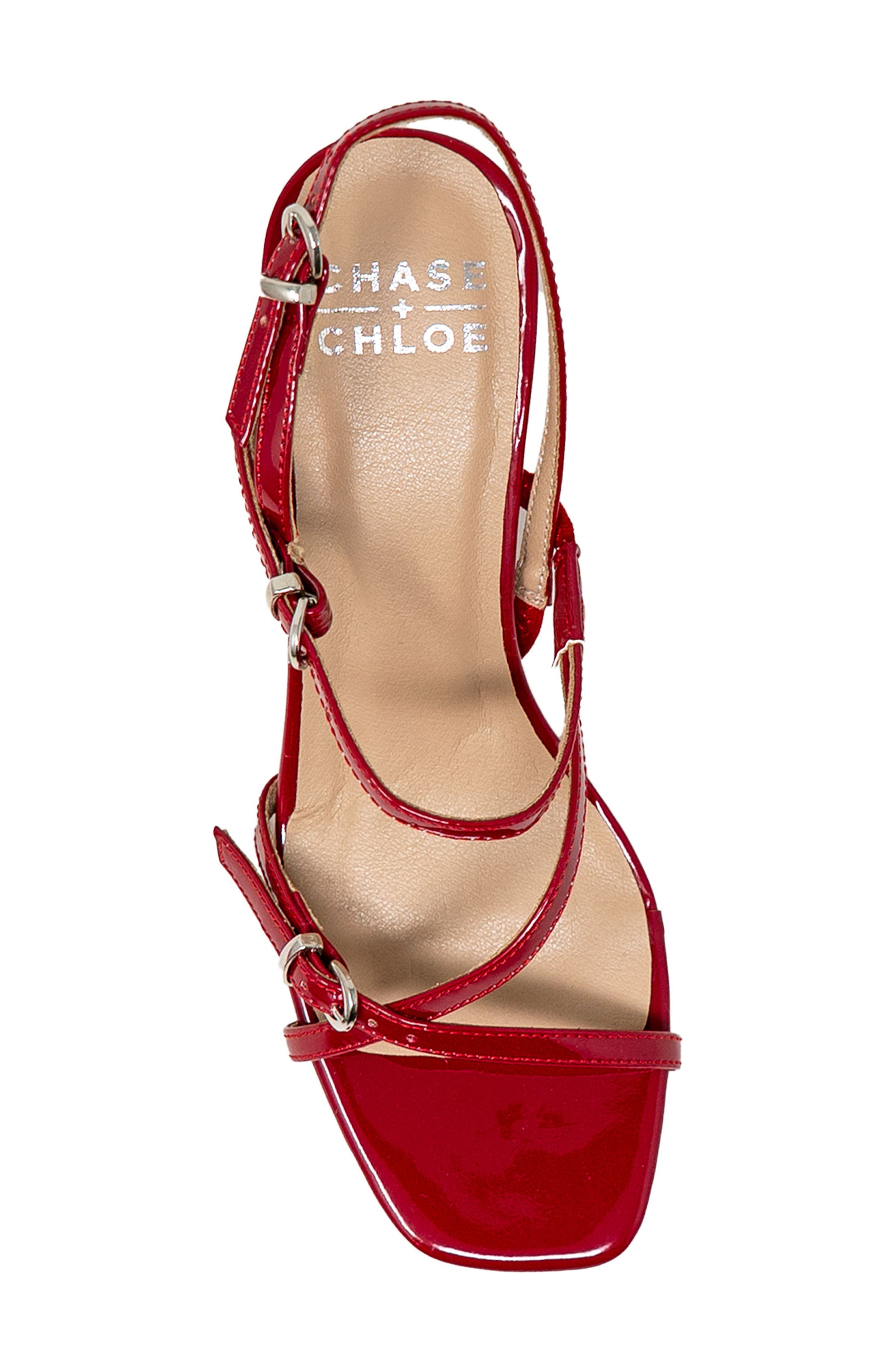 Jabari Slingback Sandal, Alternate, color, RED PATENT