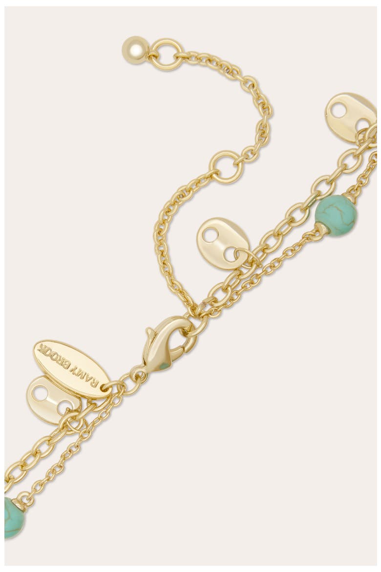 Arianna Layered Anklet, Alternate, color, TURQUOISE MULTI