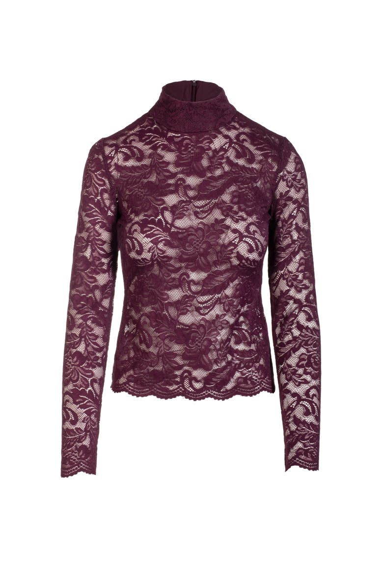 Tyla Lace Top, Alternate, color, Purple