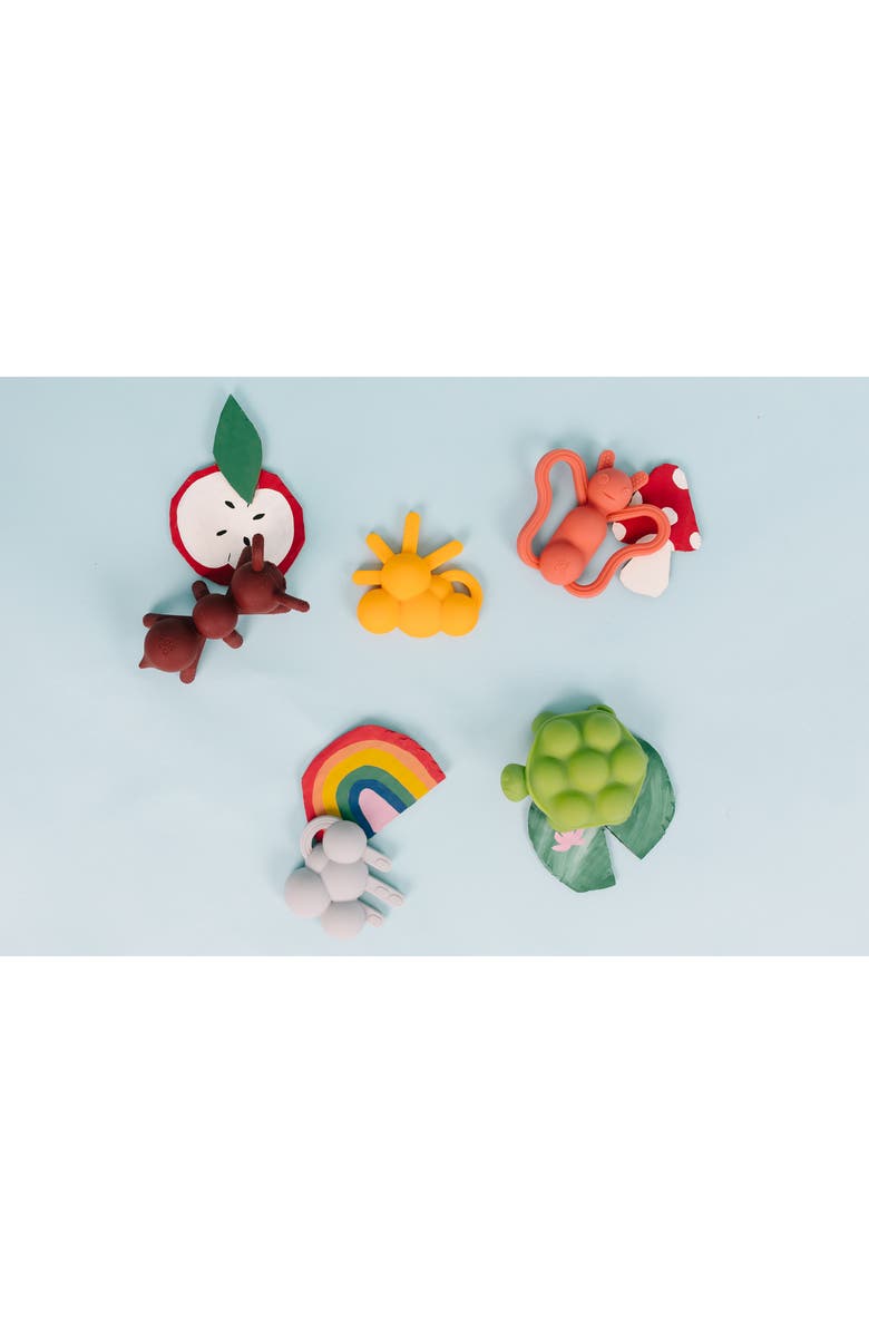 Doddle & Co. Rain & Shine Critter 6-Pack Teether Toys, Alternate, color, Multi