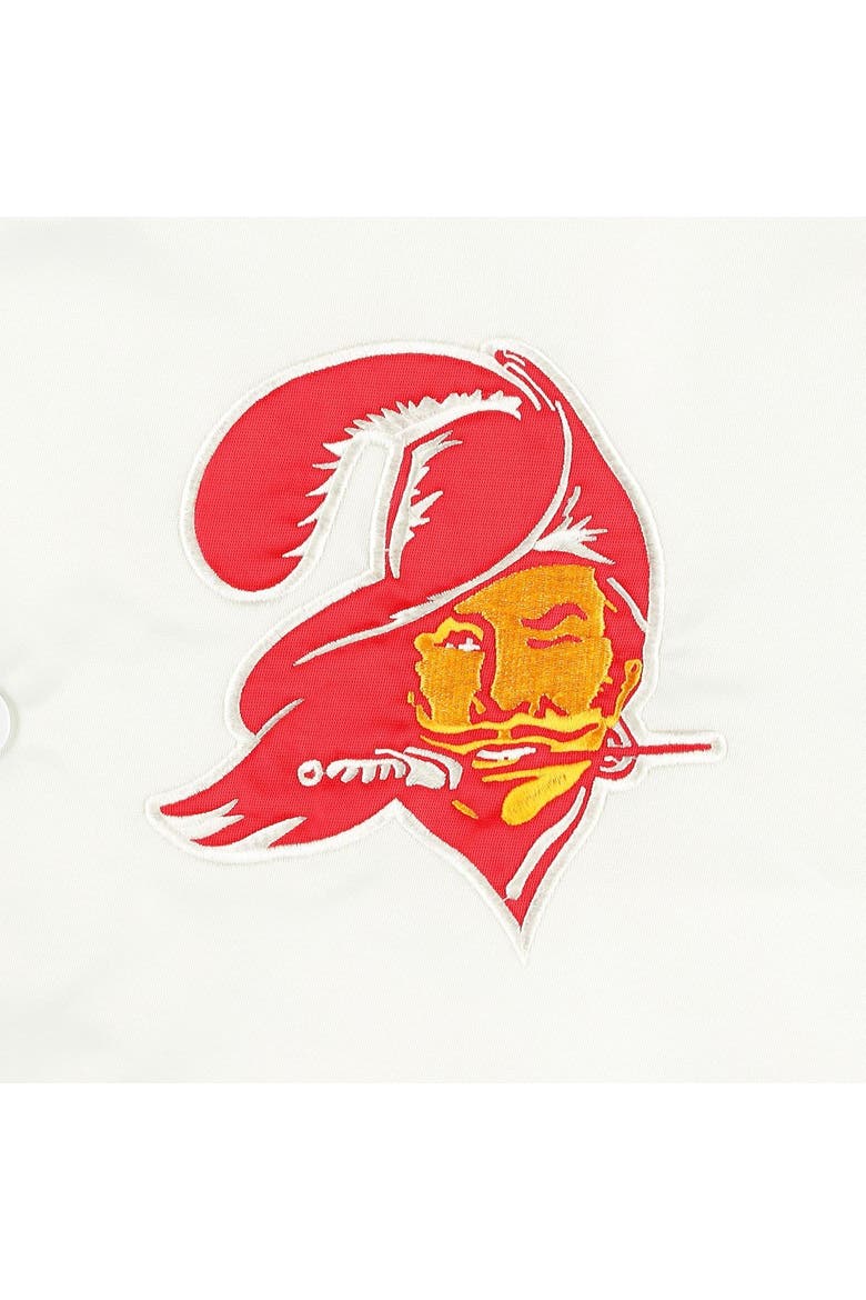 Men's Starter White Tampa Bay Buccaneers The Power Forward Full-Snap Jacket, Alternate, color, White