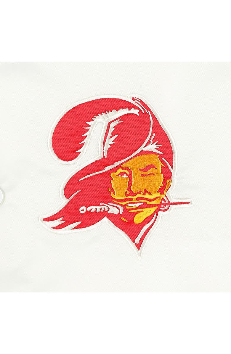 STARTER Men's Starter White Tampa Bay Buccaneers The Power Forward Full-Snap Jacket, Alternate, color, White