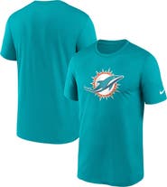Nike Men's Nike  Aqua Miami Dolphins Legend Logo Performance T-Shirt
