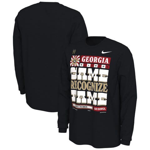 Men's Nike Black Georgia Bulldogs College Football Playoff 2022 National Champions Locker Room Long Sleeve T-Shirt