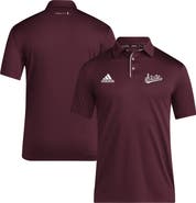 adidas Men's adidas Maroon Mississippi State Bulldogs 2024 Coaches AEROREADY Polo