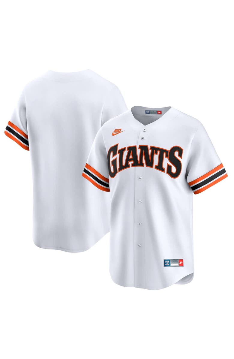 Nike Men's Nike White San Francisco Giants Throwback Cooperstown Collection Limited Jersey, Main, color, 