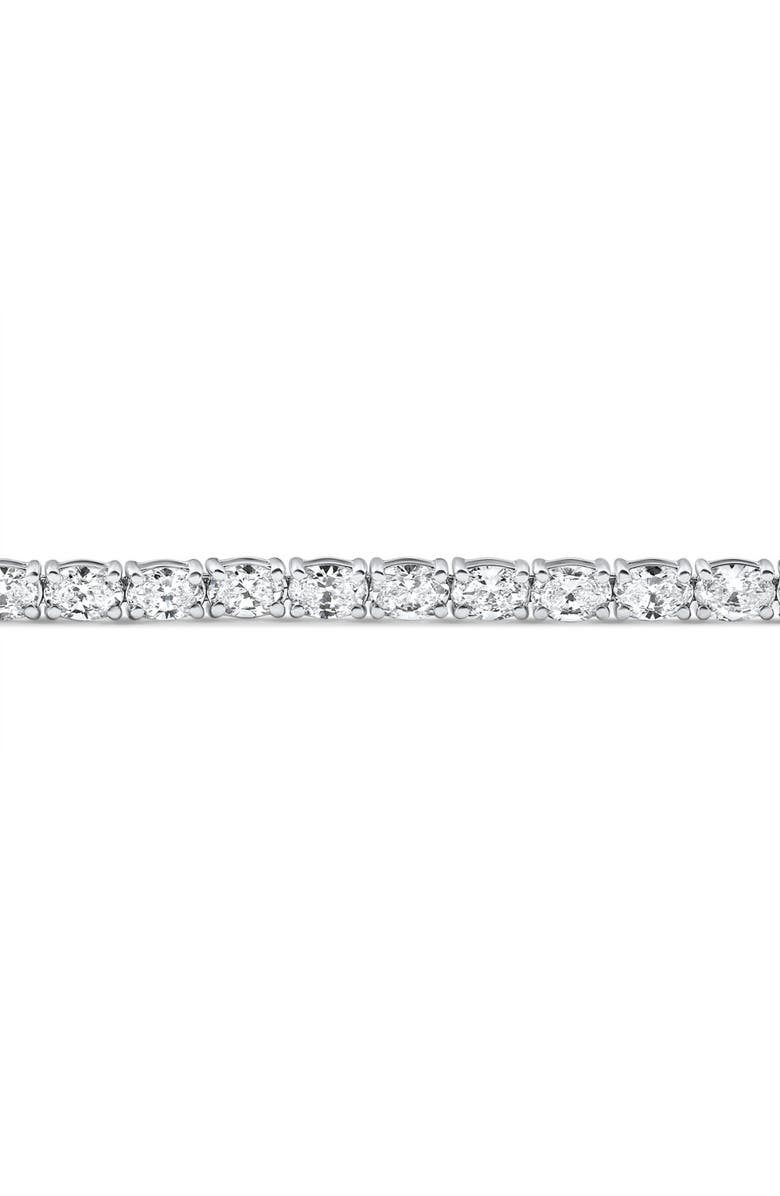 Bliss Diamond 10.75Ct Oval Cut Diamond Tennis Bracelet 7" 14k Gold Lab Grown, Alternate, color, 14K White Gold