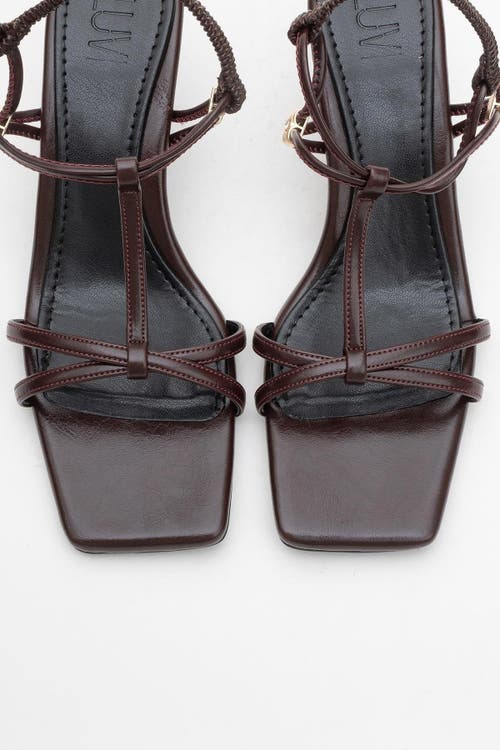 Prologue Shoes Gibson Stiletto Sandal In Burgundy