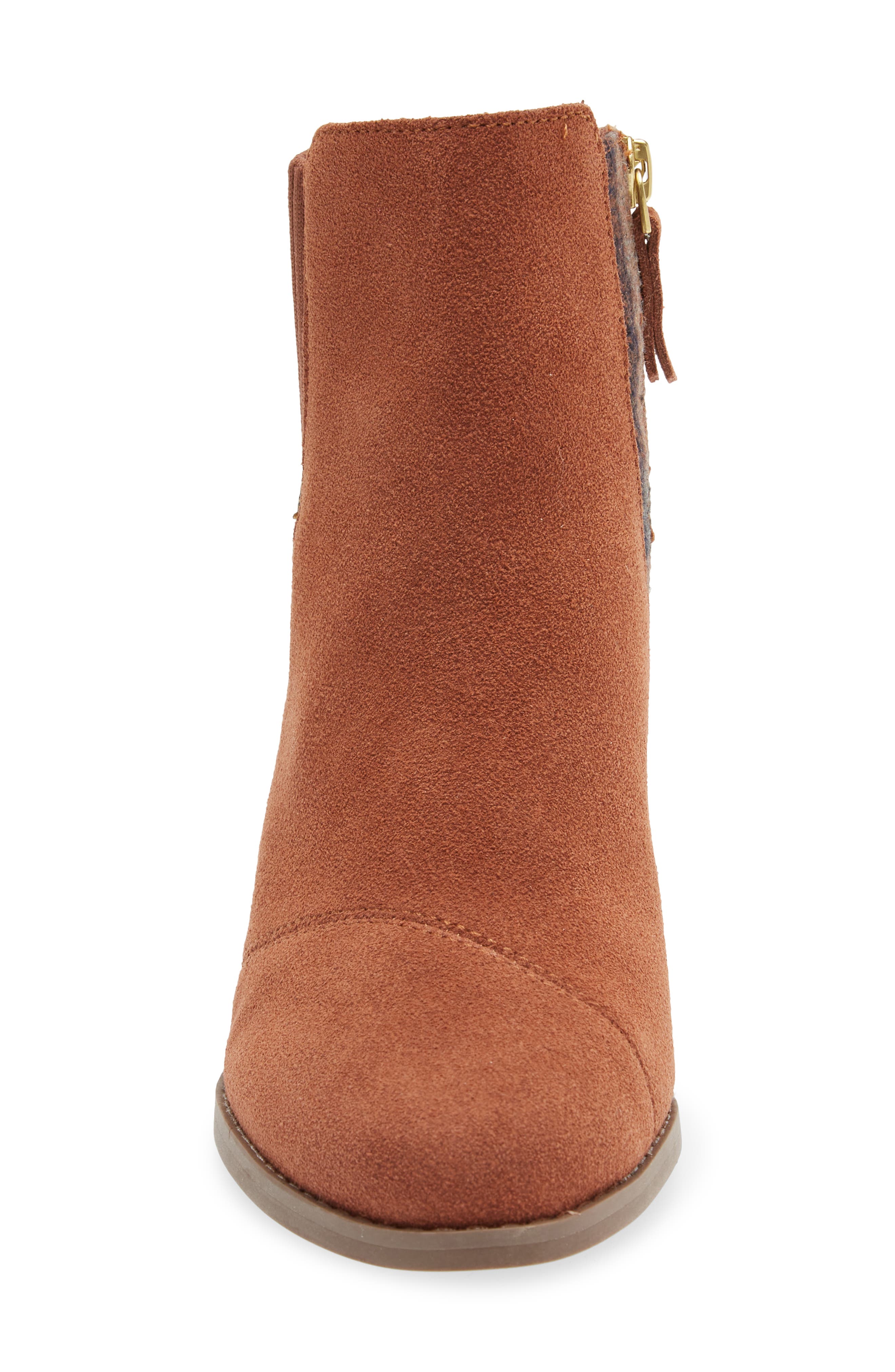 TOMS Suede Bootie, Alternate, color, Brown