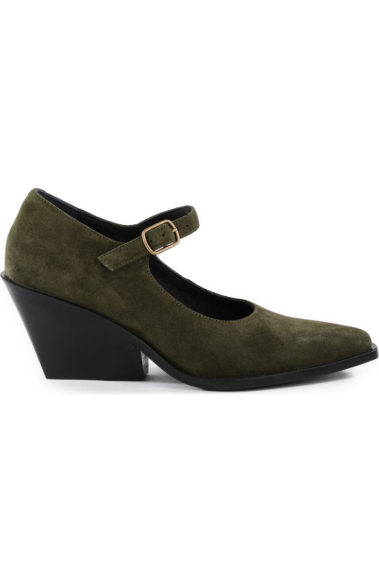 Seychelles Sparks Ankle Strap Wedge Pump, Alternate, color, Olive
