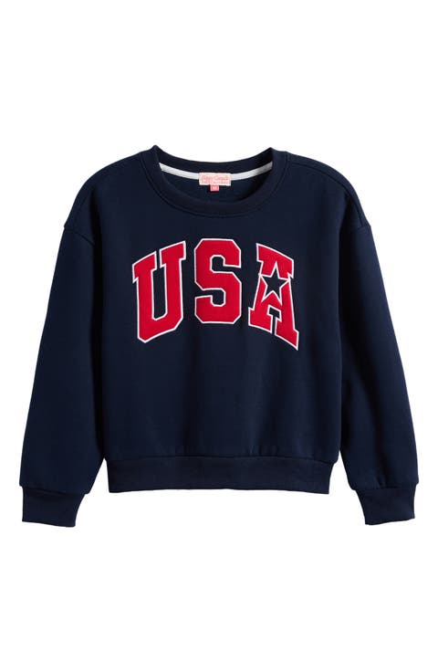Kids' USA Crewneck Sweatshirt (Little Kid & Big Kid)