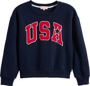 HAPPY CAMP3R Kids' USA Crewneck Sweatshirt