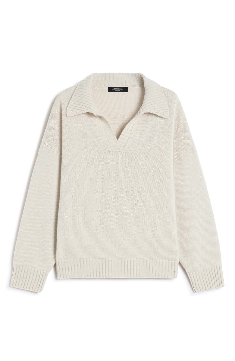 Weekend Max Mara Agre Collar Sweater, Alternate, color, Beige