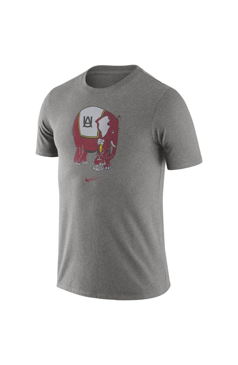Nike Men's Nike Heathered Gray Alabama Crimson Tide Old-School Logo Tri-Blend T-Shirt, Alternate, color, 