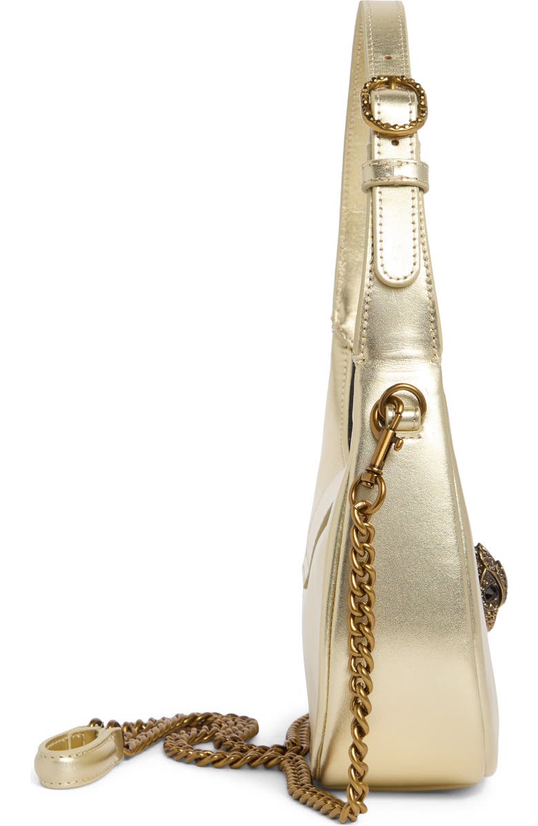 Kurt Geiger London Small Chelsea Hobo Shoulder Bag, Alternate, color, Gold