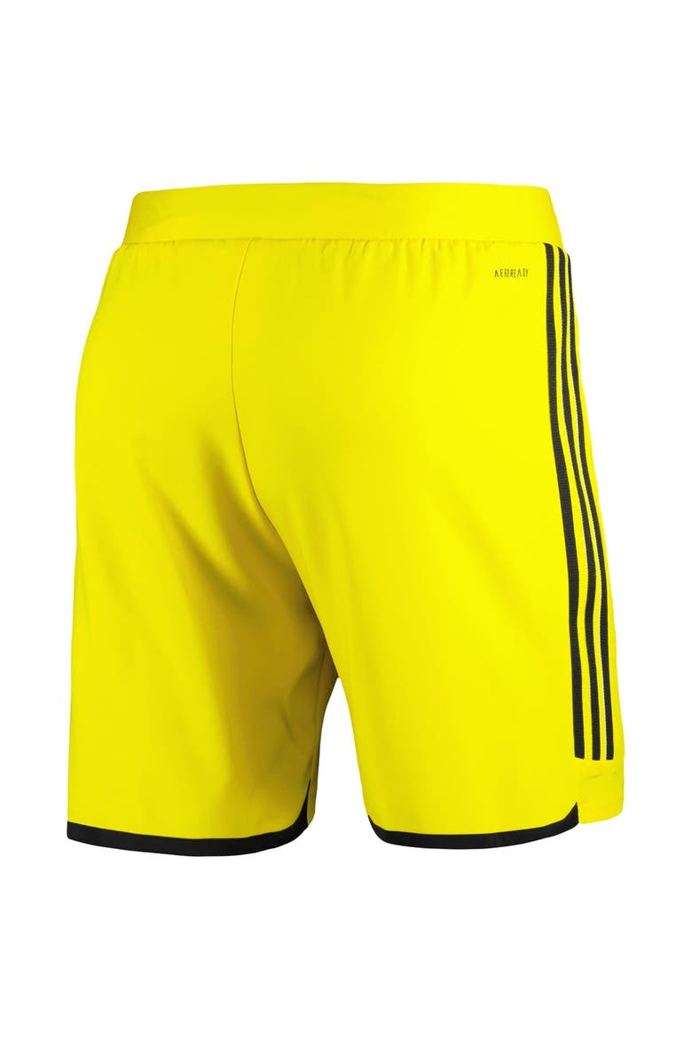 Men's adidas Gold Columbus Crew 2024 Home Authentic Shorts, Alternate, color, Gold