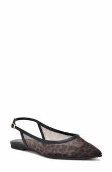 Brin Mesh Slingback Flat