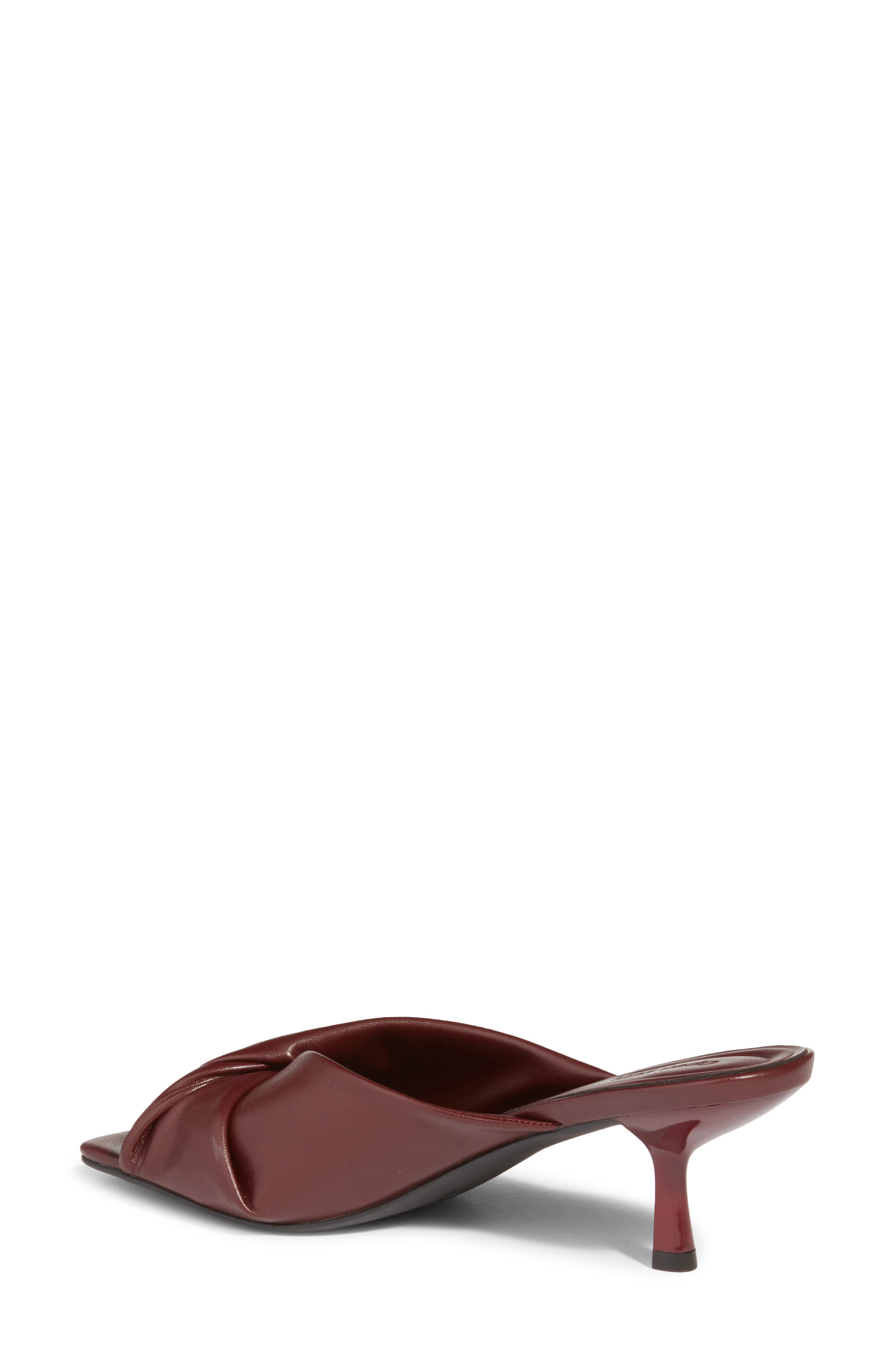 Capri Faux Leather Kitten Heel, Alternate, color, RED POMEGRANATE