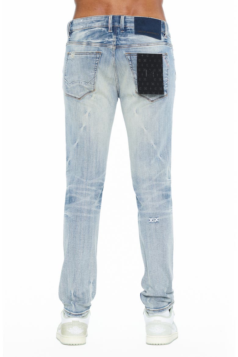 Rocker Slim Straight Leg Jeans, Alternate, color, CYAN