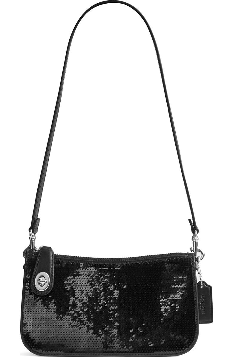 COACH Penn Sequin Shoulder Bag, Main, color,