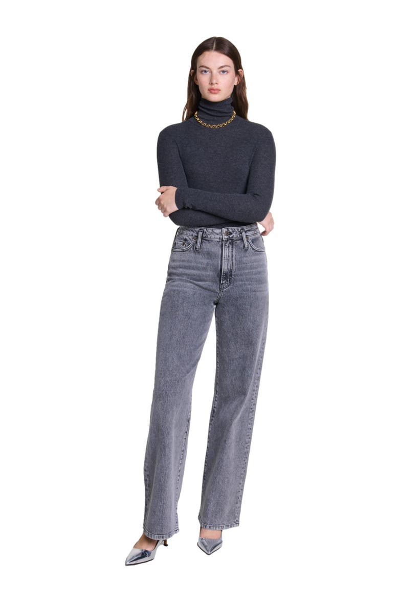 Wool and silk sweater, Main, color, Grey