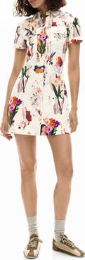 Desigual Printed Mini Shirtdress