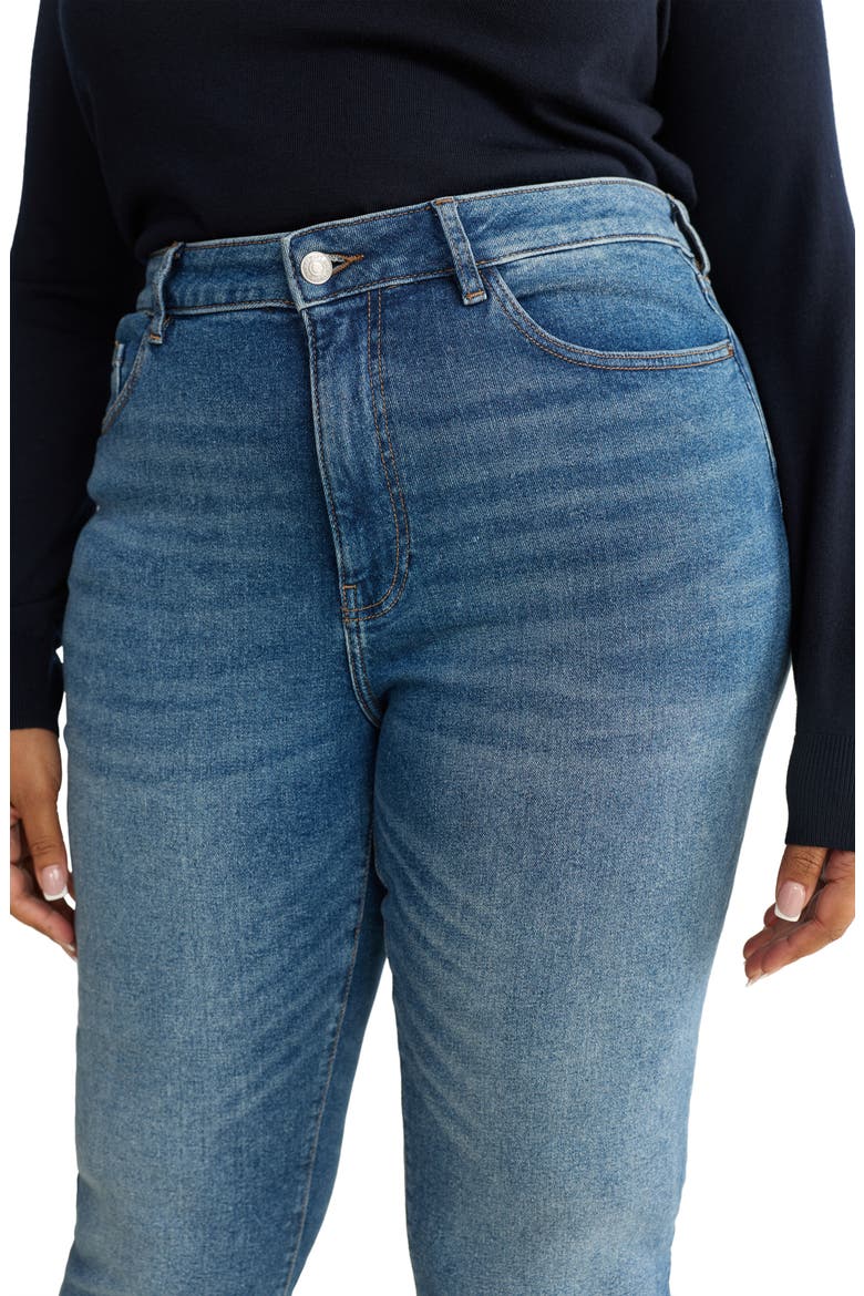 NAO Raw Hem High Waist Crop Bootcut Jeans, Alternate, color, EVER AFTER