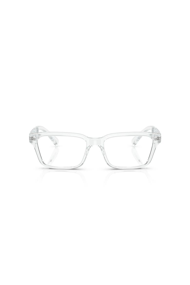 55mm Rectangle optical glasses, Alternate, color, Transparent